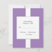 Cartes de réponse bat mitzvah {Purple} (Dos)