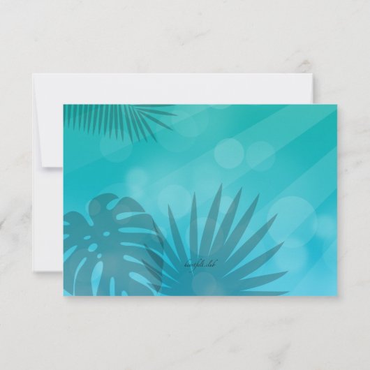 Cartes de réponse Blue Lagoon (Dos)