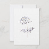 Cartes de réponse Boho Faire-part de mariage RSVP (Dos)