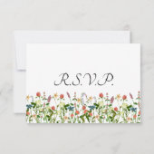 Cartes de réponse botanique florale (Dos)