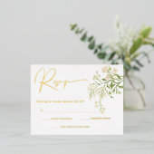 Cartes de réponse botaniques de fleurs sauvages bl (Debout devant)