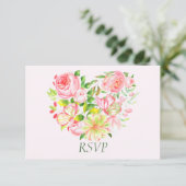 Cartes de réponse de chère moitié Rose rose (Debout devant)
