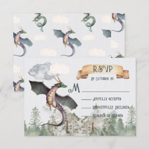 Cartes de réponse de Dragon de la forêt enchantée