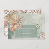 Cartes de réponse de feuilles de palme d'oasis tro (Devant / Derrière)