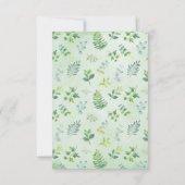 Cartes de réponse de la couronne de feuillage vert (Dos)