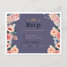 cartes de réponse de mariage