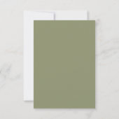 Cartes de réponse de mariage (Dos)