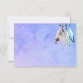 Cartes de Réponse de Mariage à Aquarelle Perles et (Dos)