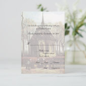 Cartes de réponse de mariage à l'église de campagn (Debout devant)