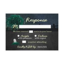 Cartes de réponse de mariage aux jarres de feu fol