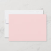 Cartes de réponse de mariage avec choix de repas | (Dos)