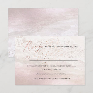 Cartes de réponse de mariage avec choix de repas B