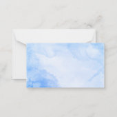 Cartes de réponse de mariage avec code QR et illus (Dos)