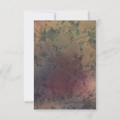 Cartes de réponse de mariage avec lumière rustique (Dos)