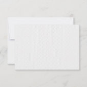 Cartes de réponse de mariage avec menu sur papier (Dos)