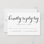 Cartes de réponse de mariage Botanic Embrace (Dos)