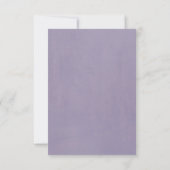 Cartes de réponse de mariage chic botanique aux fl (Dos)