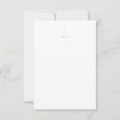 Cartes de réponse de mariage côtier blanc et coqui (Dos)