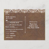 Cartes de réponse de mariage Country Western Fer à (Dos)