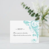 Cartes de réponse de mariage élégantes (Debout devant)