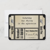 Cartes de réponse de mariage en noir funky texturé (Devant)