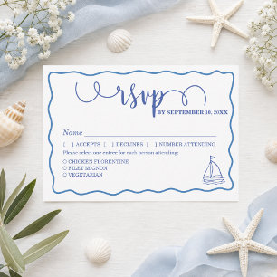 Cartes de réponse de mariage et de repas de la vie