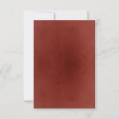 Cartes de réponse de mariage Fleurs rouges blanche (Dos)