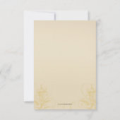 Cartes de réponse de mariage 'Manger, boire, être (Dos)