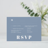 Cartes de réponse de mariage minimaliste (Debout devant)