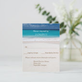 Cartes de réponse de mariage Noms dans des cœurs s (Debout devant)