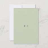 Cartes de réponse de mariage Orchidée (Dos)