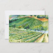 Cartes de réponse de mariage personnalisées avec v (Dos)