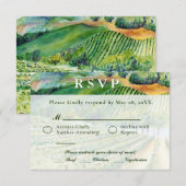 Cartes de réponse de mariage personnalisées avec v (Devant / Derrière)