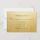 Cartes de réponse de mariage personnalisées Mandal (Dos)