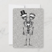 Cartes de réponse de mariage pour couple conjoints (Dos)