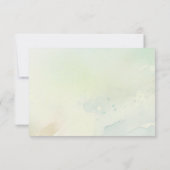 Cartes de réponse de mariage sur le thème de la te (Dos)