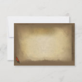 Cartes de réponse de mariage vintage (Dos)