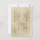 Cartes de réponse de mariage western chaussures de (Dos)