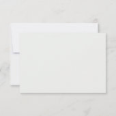 Cartes de réponse de mariage Willow Sage (Dos)