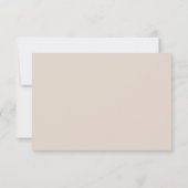 Cartes de réponse de présence en sable chamois sim (Dos)