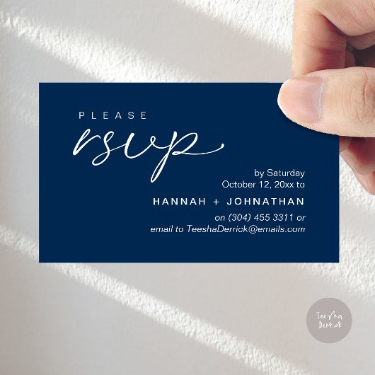 Cartes de réponse de rappel pour invitations de ma