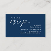 Cartes de réponse de rappel pour invitations de ma (Devant)