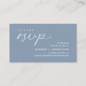 Cartes de réponse de rappel pour les invitations d (Devant)