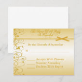 Cartes de réponse de renouvellement de vœux de mar (Devant / Derrière)