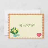 Cartes de réponse de style campagnard (Dos)
