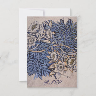 Cartes de réponse de William Morris pour invitatio
