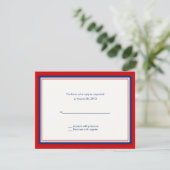 Cartes de réponse d'invitation de mariage de baseb (Debout devant)