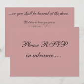 Cartes de réponse drôles pour invitation (Devant / Derrière)