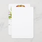 Cartes de réponse du Mariage de l'arbre des fleurs (Devant / Derrière)