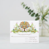 Cartes de réponse du Mariage de l'arbre des fleurs (Debout devant)
